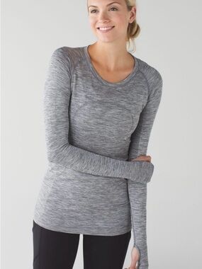Lululemon Swiftly Tech Long-Sleeve Shirt 2.0
Hip Length - Heathered Grey, 4
